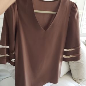 Womens brown blouse